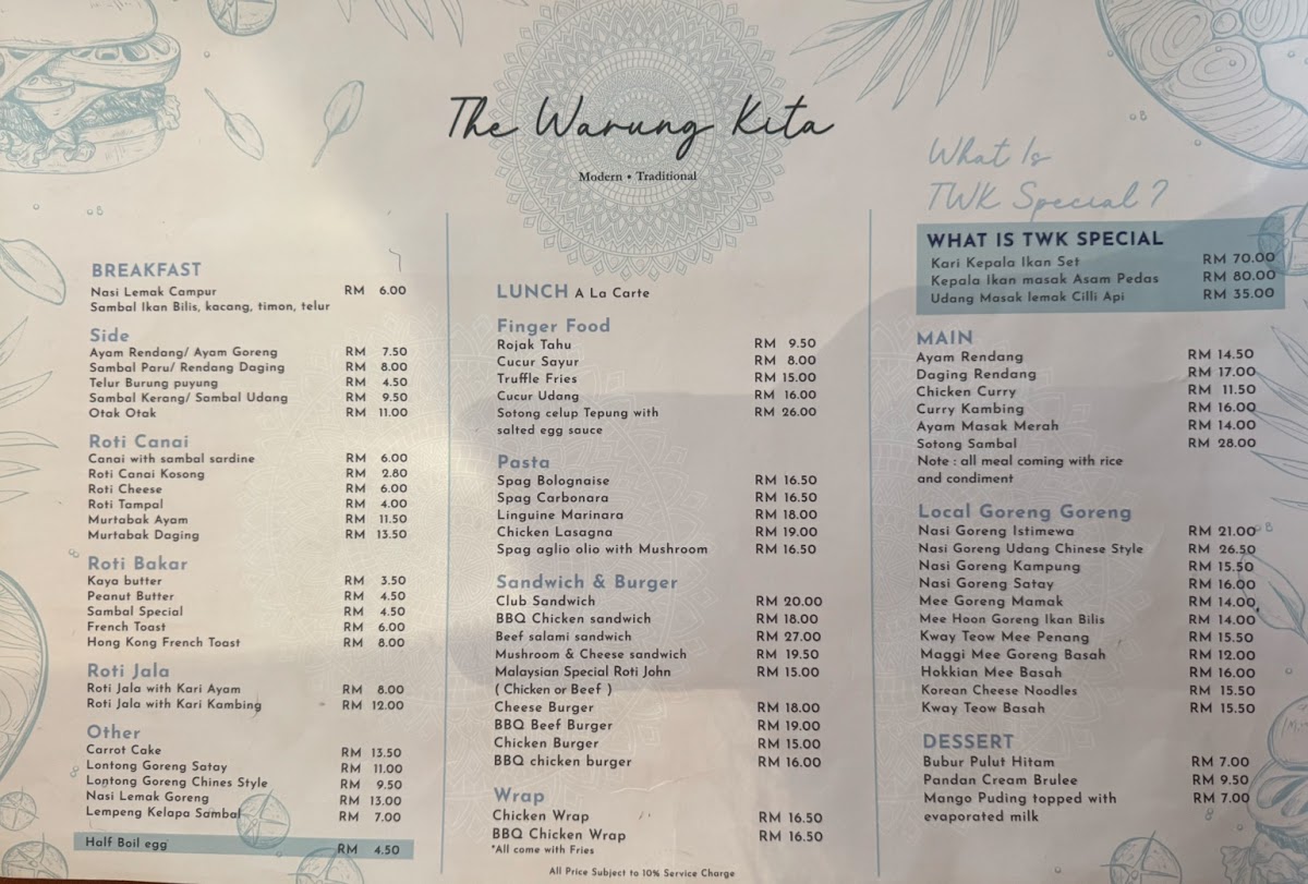 The Warung Kita Menu - Image 4